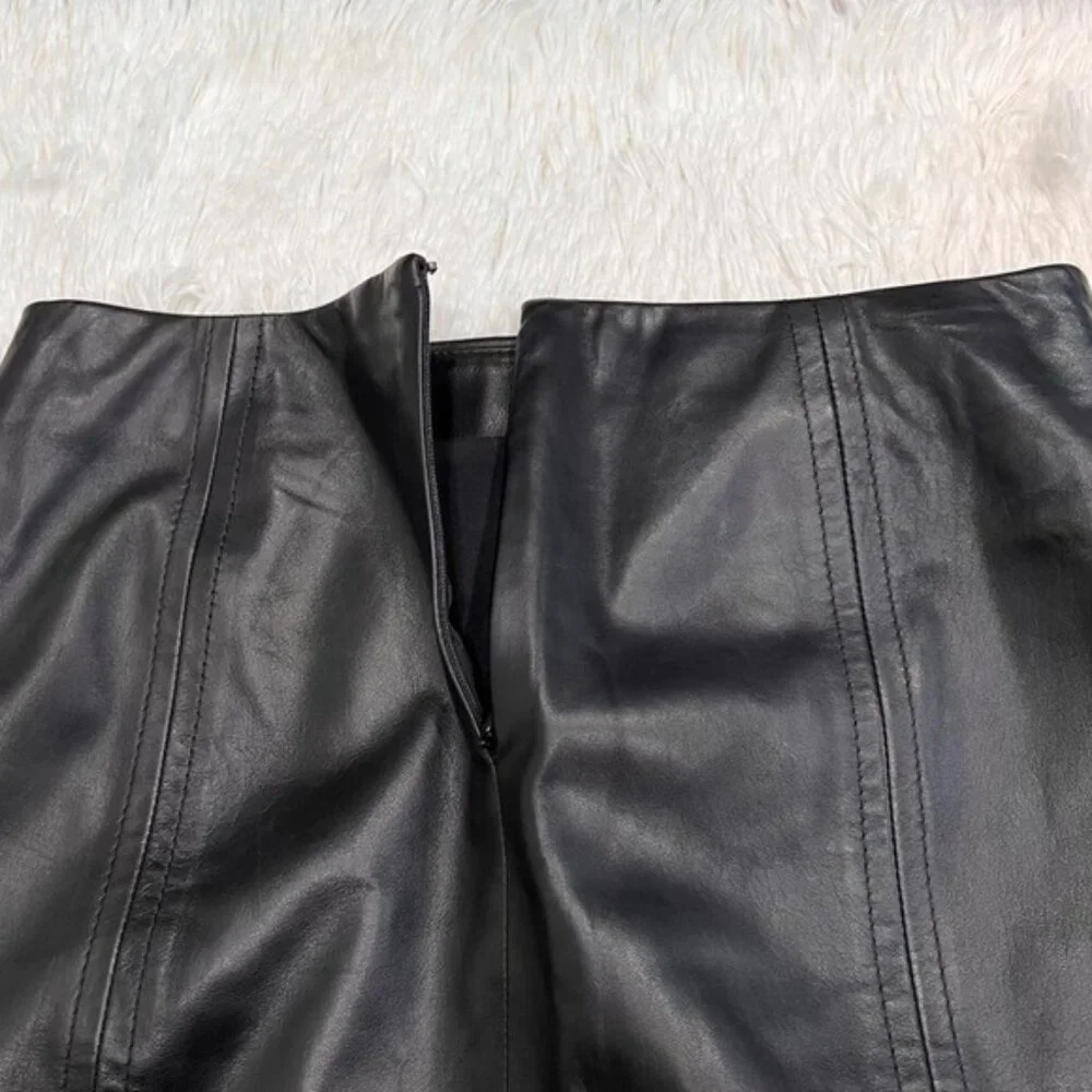 Talbots‎ luxe leather women skirt size 8P